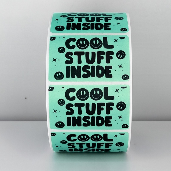 📦 "Cool Stuff Inside" Stickers for Packages | Customer Experience Labels - Picture 5 of 11